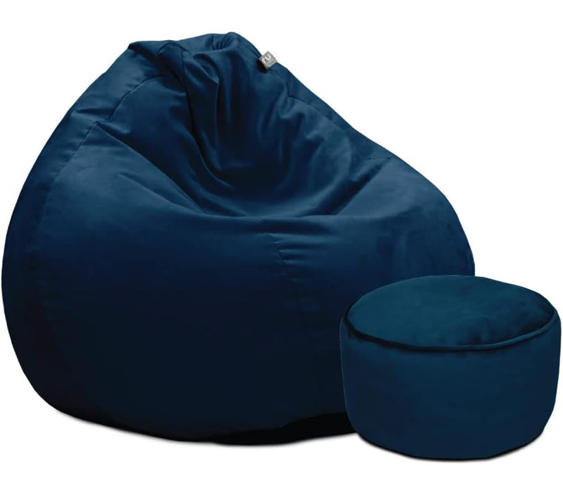 Ebern Designs Lyndall 100 Polyester Refillable Bean Bag Set Wayfair